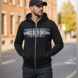 NWT $342 ermanno   Scervino  Ziped Hoody 100% Cotton